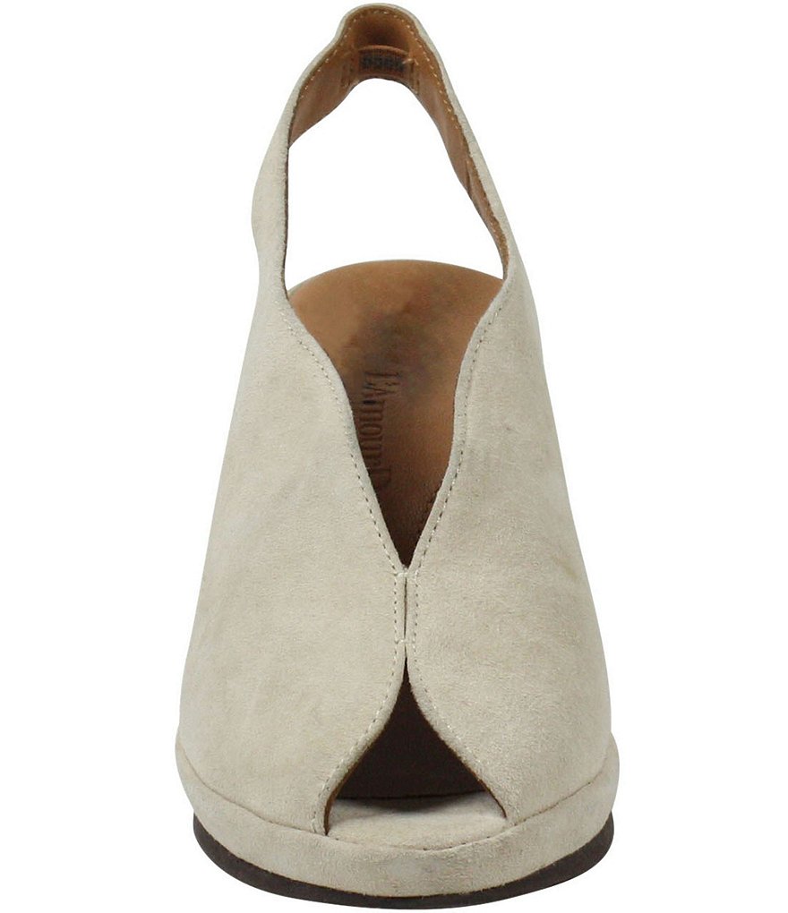 L'Amour Des Pieds Odetta Suede Slingback Pumps