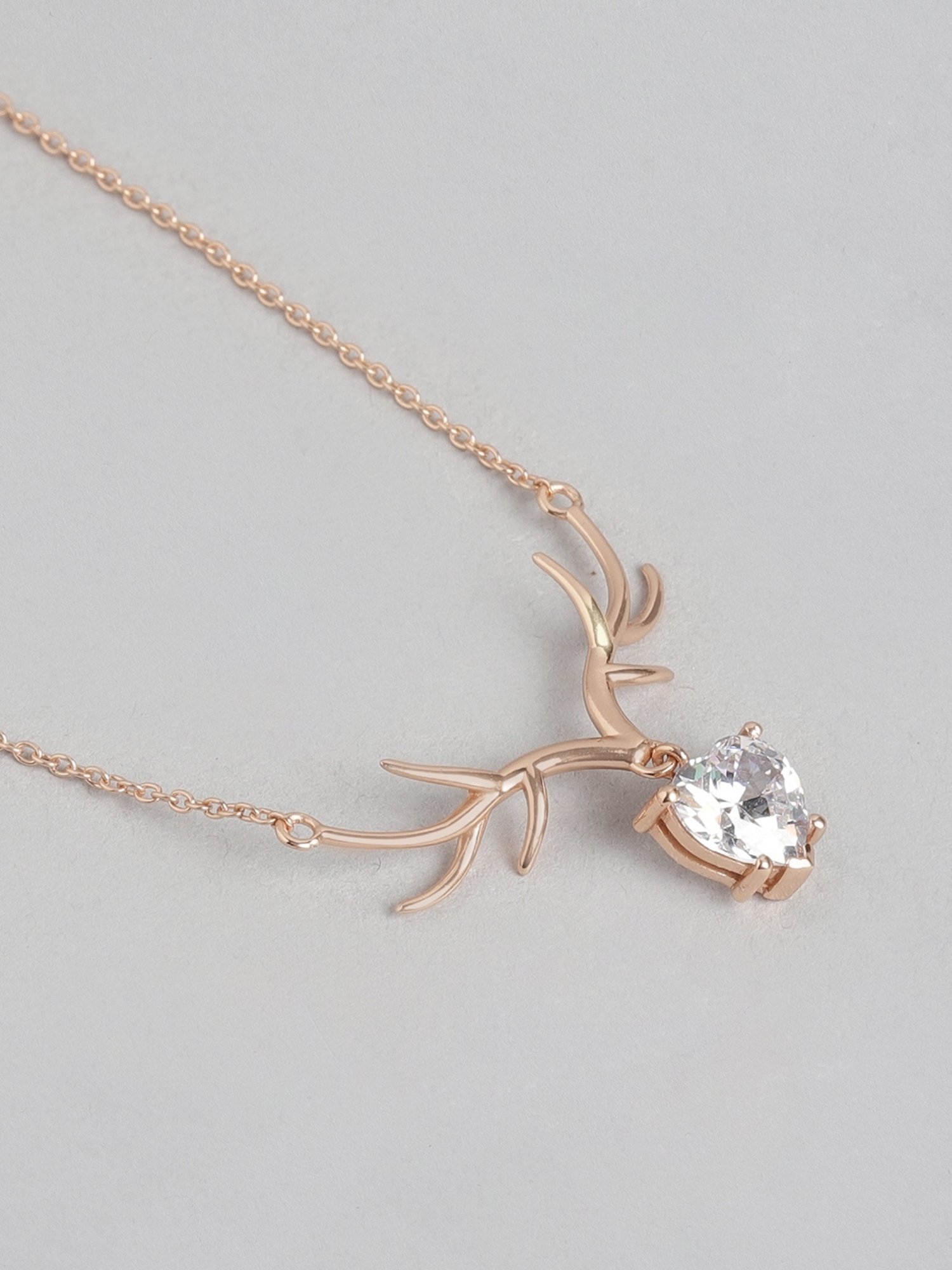 Zavya 925 Sterling Silver Mystique Deer Princess Necklace For Women