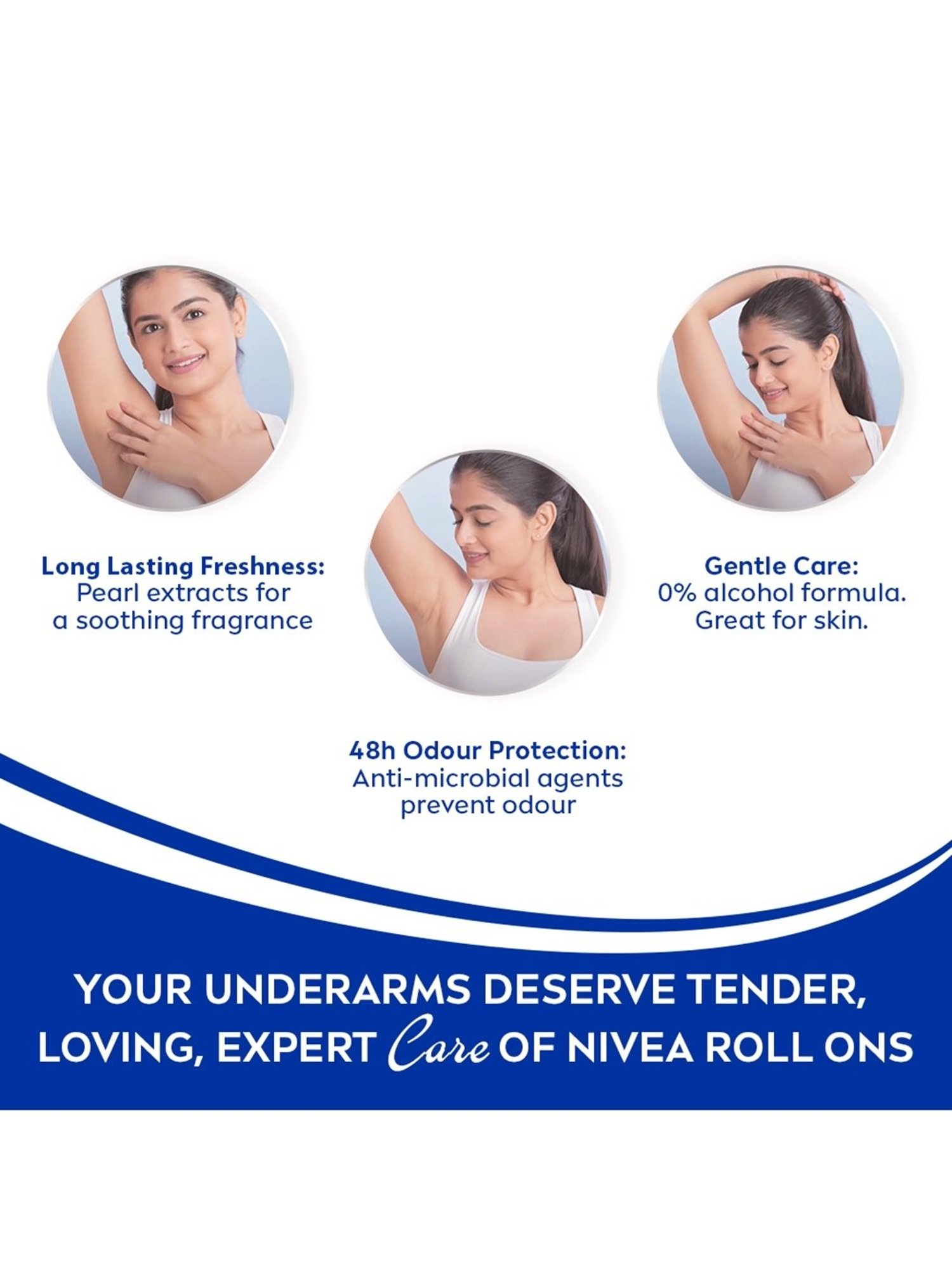 Nivea Pearl & Beauty Deodorant Roll On for Women - 50 ml