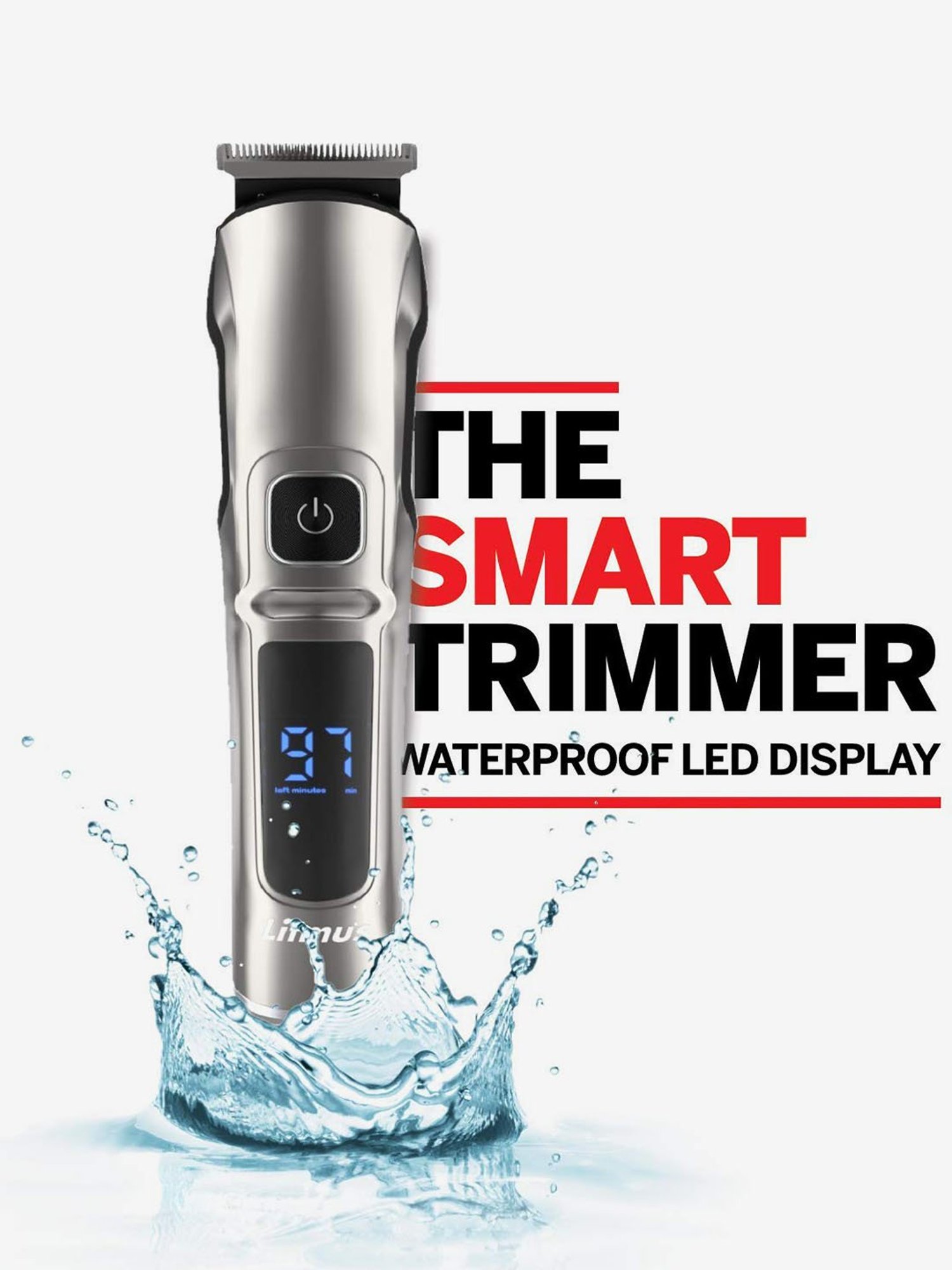 Litmus Stubble PRO DT2200 Waterproof Trimmer for Men (Silver/Black)