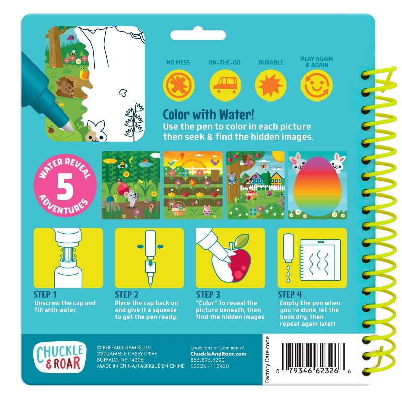 Chuckle & Roar Easter Aqua Draw Mess Free Water Reveal Activity Game Pad