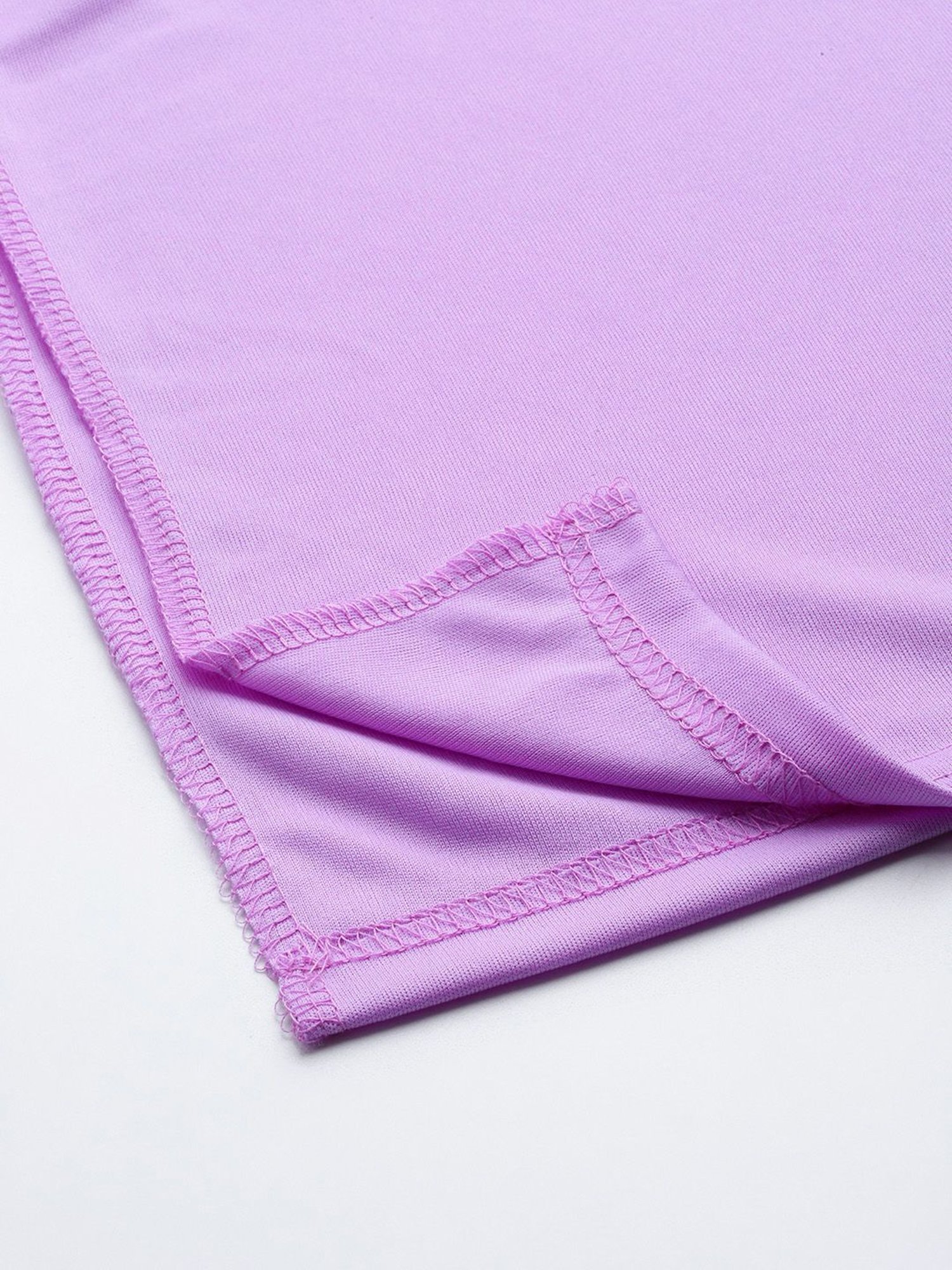 Ms.Lingies Purple Plain Saree Shapewear
