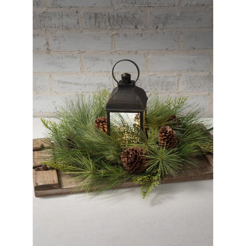 Sullivans Pinecone Artificial Mini Wreath 18"H Green