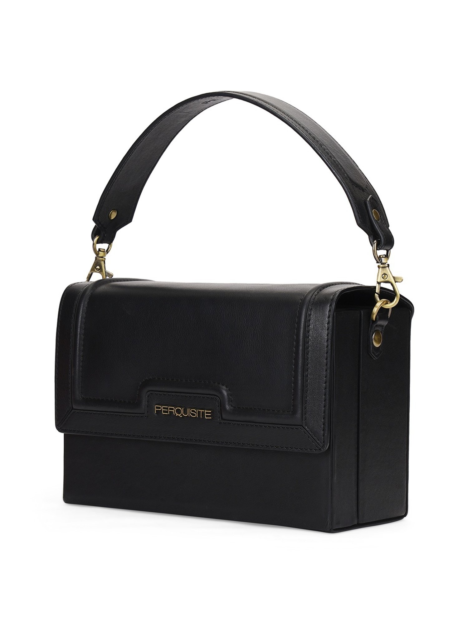 PERQUISITE RAINA Black Solid Small Sling Handbag