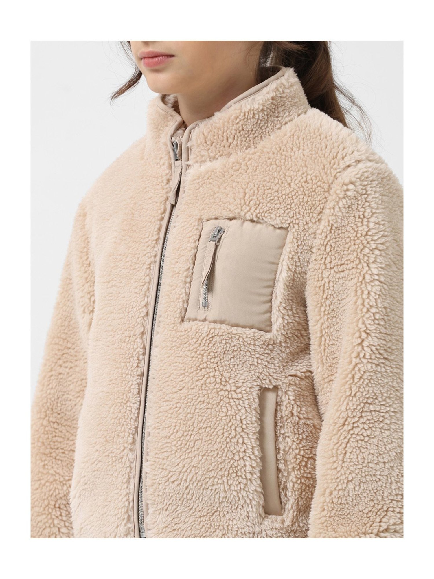 Elle Kids Black Self Pattern Jacket