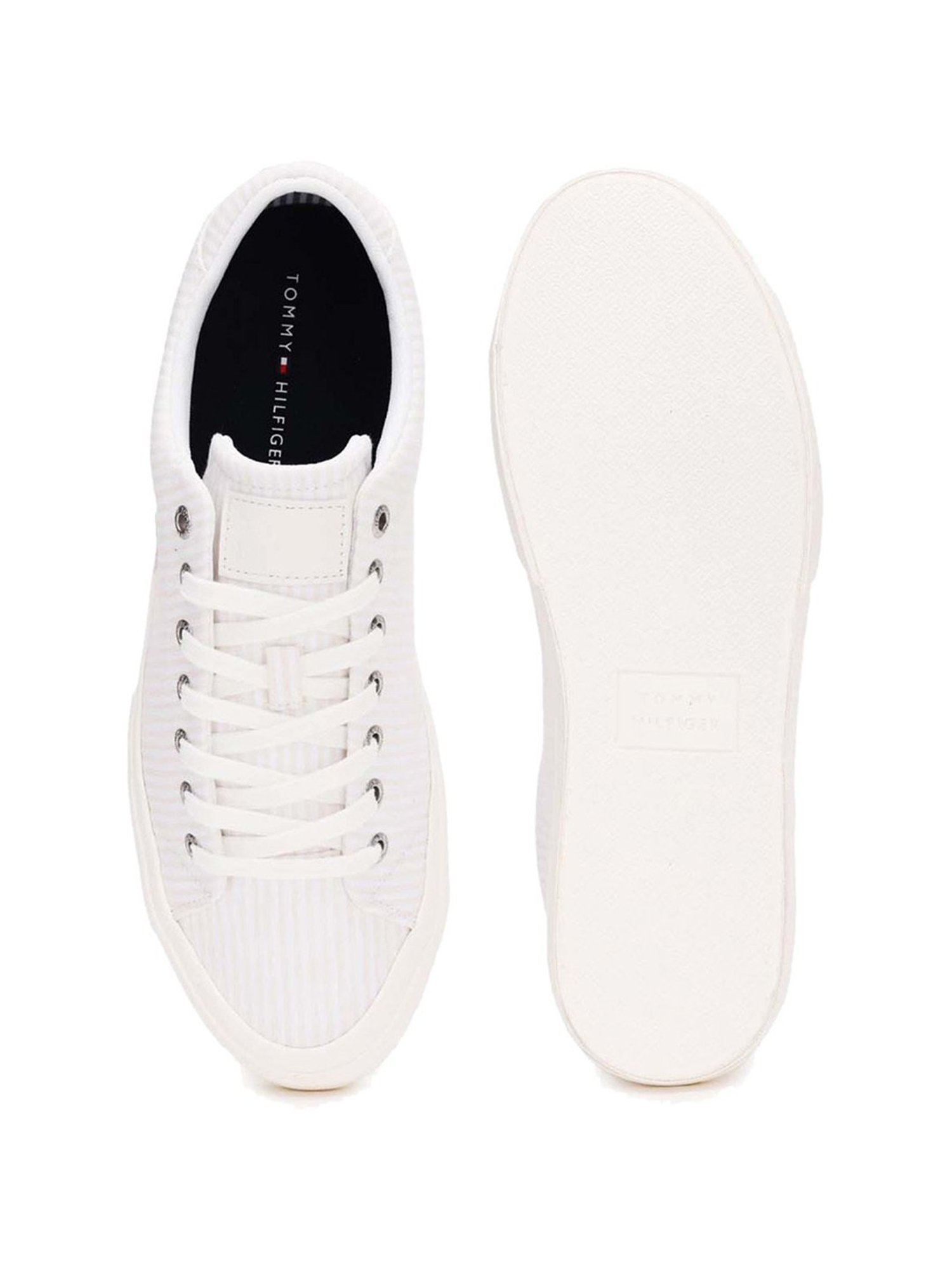Tommy Hilfiger Men's White Casual Sneakers