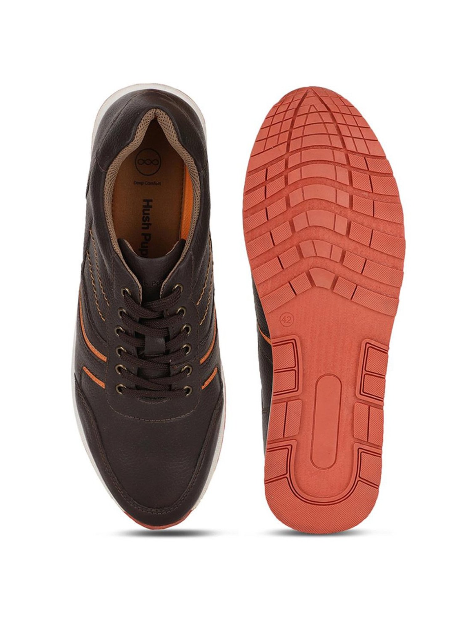 Hush Puppies by Bata Men's Brown Running Shoes