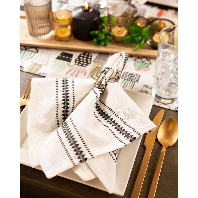 72" x 14" Cotton Urban Oasis Cactus Kitchen Table Runner - Design Imports