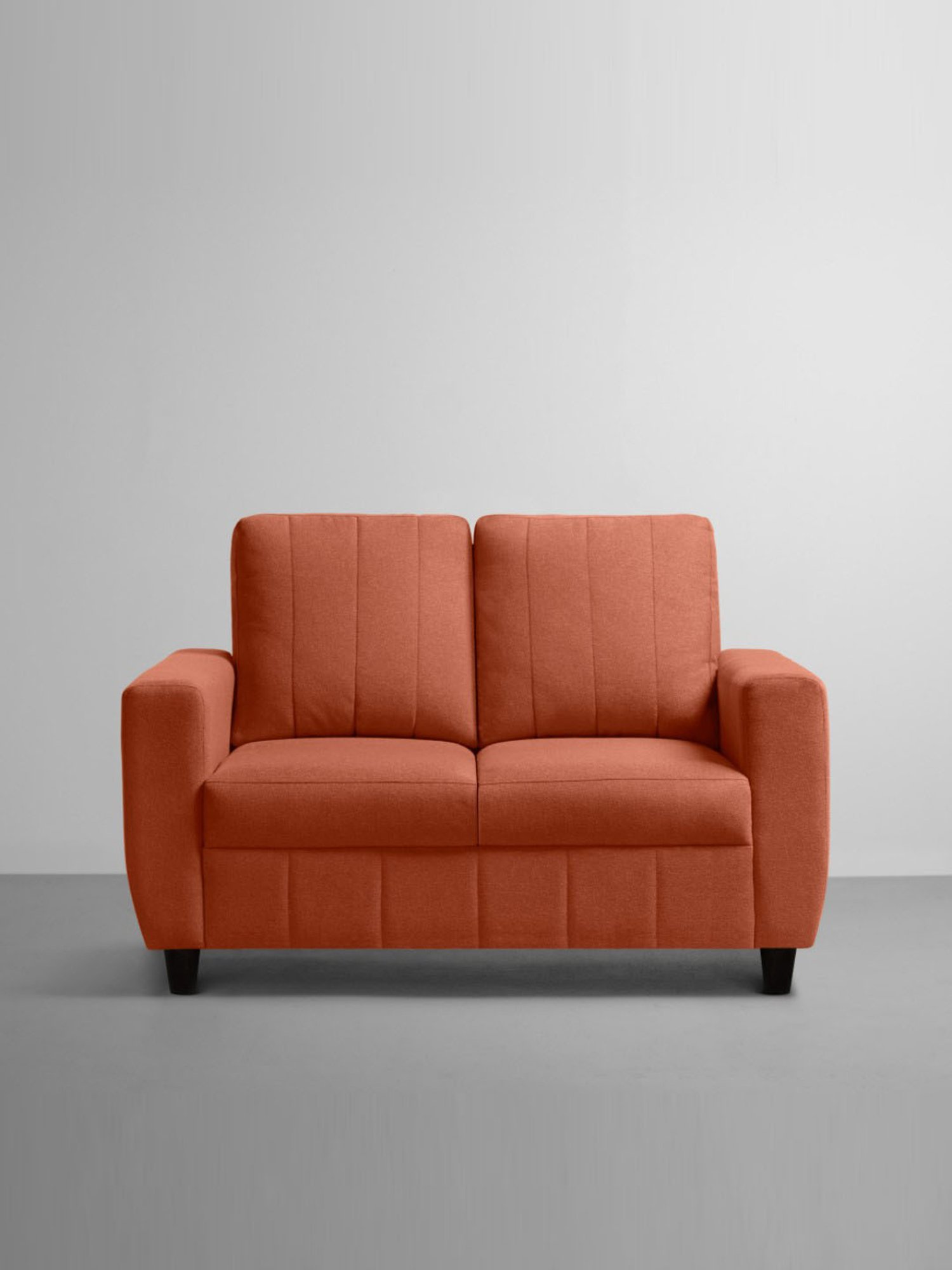 Sleepyhead Bae Ember Orange Fabric 2 Seater Sofa