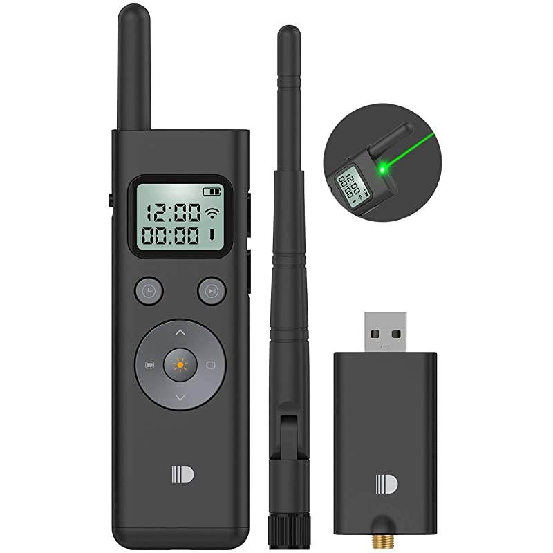 Presentation Remote Big Size 7quot Professional Wireless Presenter Clicker with Green Light amp LCD Display1000ft Long RangeRechargeableHyperlink for Conference Lecture Training Speech