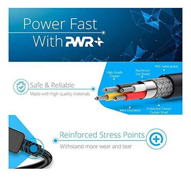 Pwr Long 6 Ft 3 Prong TV Power Cord for LG LED LCD Smart 1080p HDTV: 32LB580B 32LB5600 32LN570B 42LN5400 42LB5600 42LN5700 42LN5300 47LB5800 47LB5900 50LB5900 55LB5900 IEC-60320 NEMA 5-15P