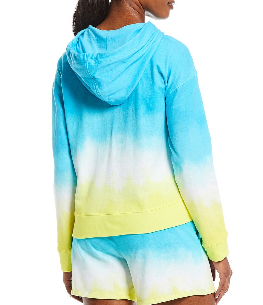 Splendid Knit Zip Up Drawstring Hoodie