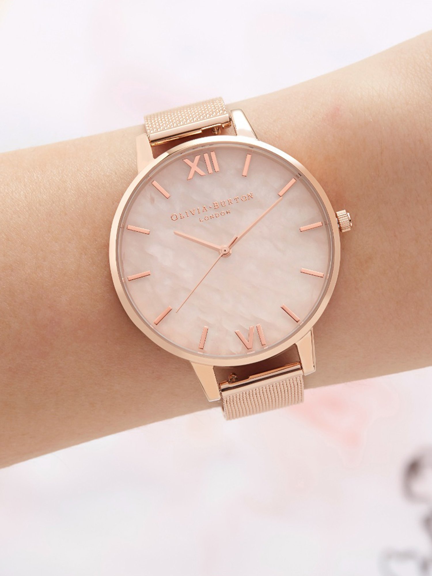 Olivia Burton OB16SP01 Semi Precious Analog Watch for Women