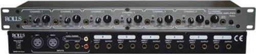 Rolls RA62C 6-Channel Headphone Amplifier, 1U Rackmount