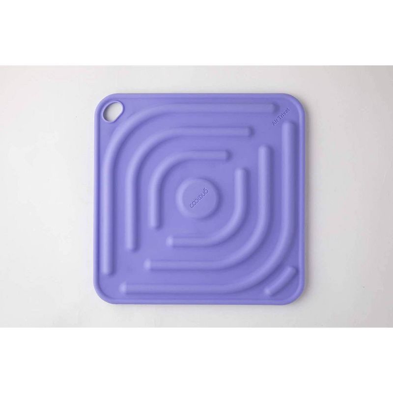 Cookduo Air Trivet - Purple Silicone Trivet and Pot Holder