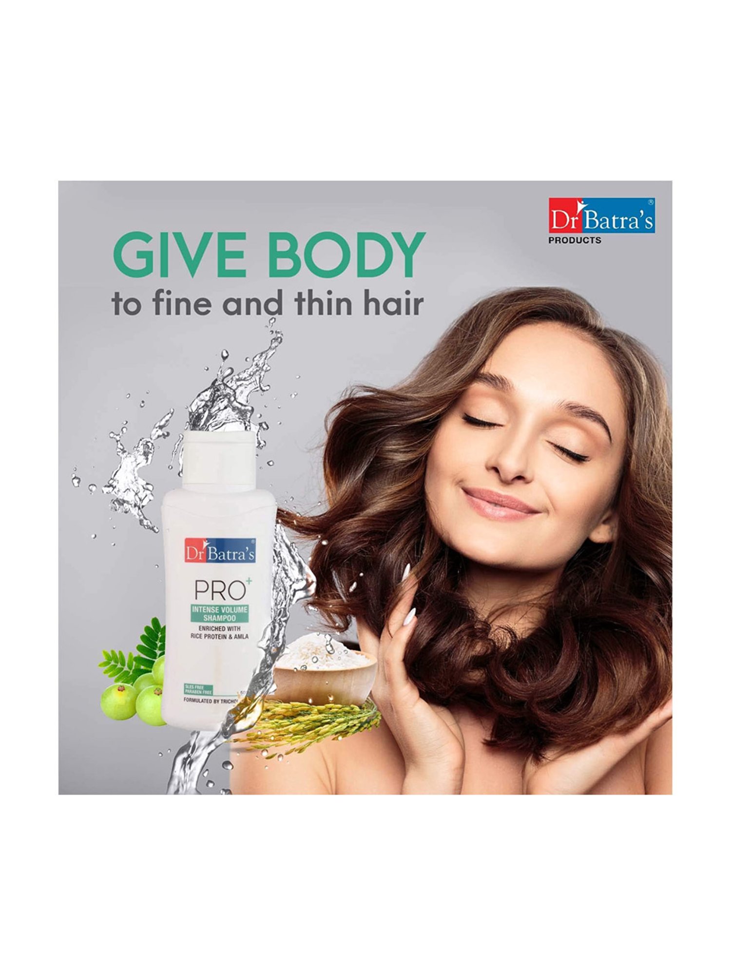 Dr. Batra's Hair Vitalizing Serum & Pro+ Intense Volume Shampoo