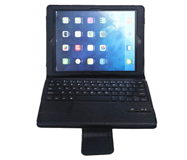 For Apple iPad Air2  5th Gen Bluetooth Keyboard Wireless Leather Case Cover Black white red pink