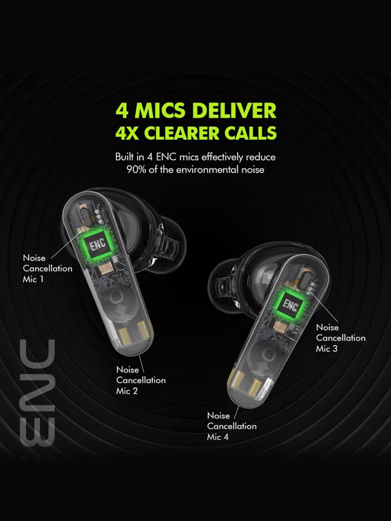 ACwO DwOTS 727 ANC In Ear Earbuds with 25db ANC & 42HRS Playtime (Baby Blue, True Wireless)