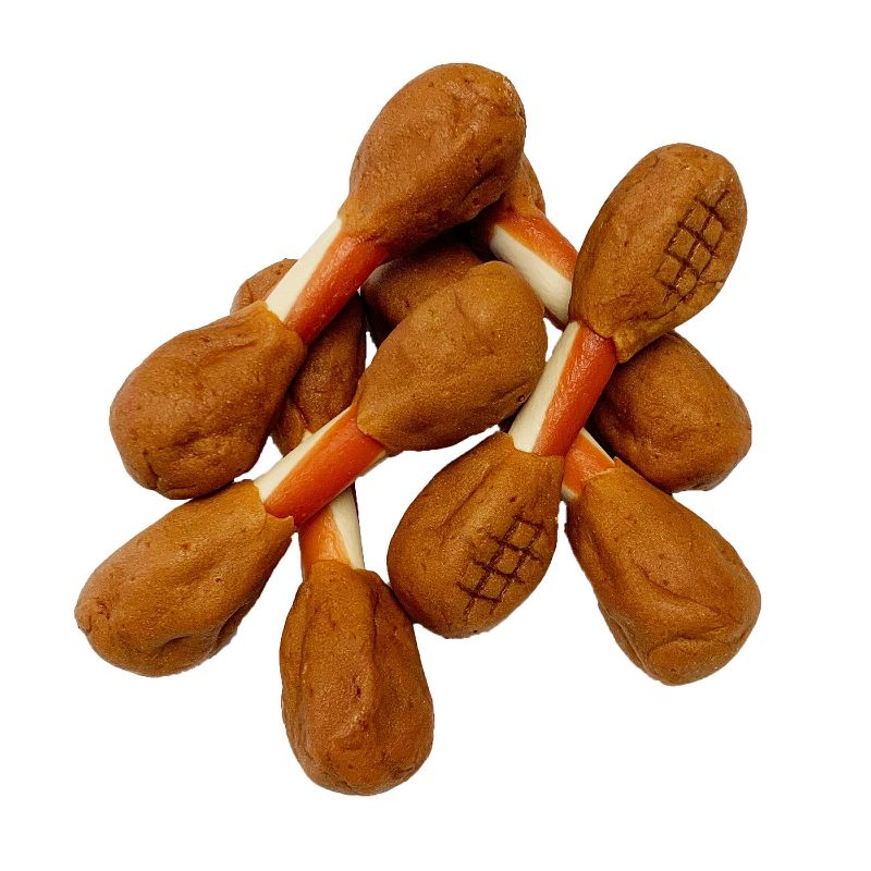 DreamBone Triple Flavor Dumbbells Chicken Chews Dog Treats - 10ct