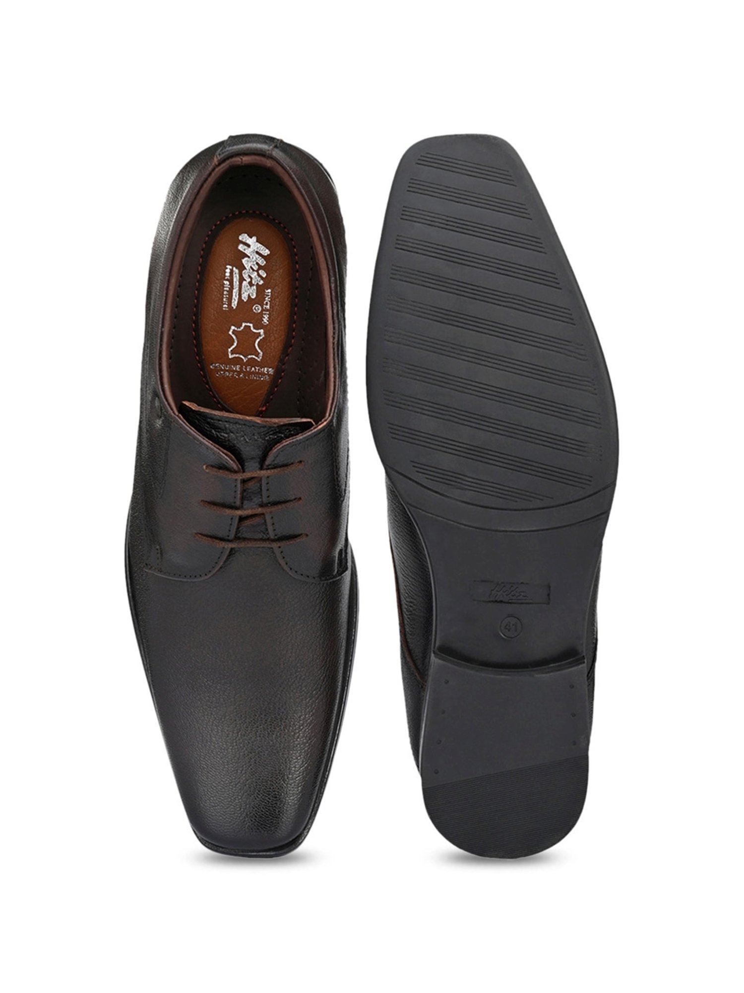 Hitz Men's Brown Derby Shoes