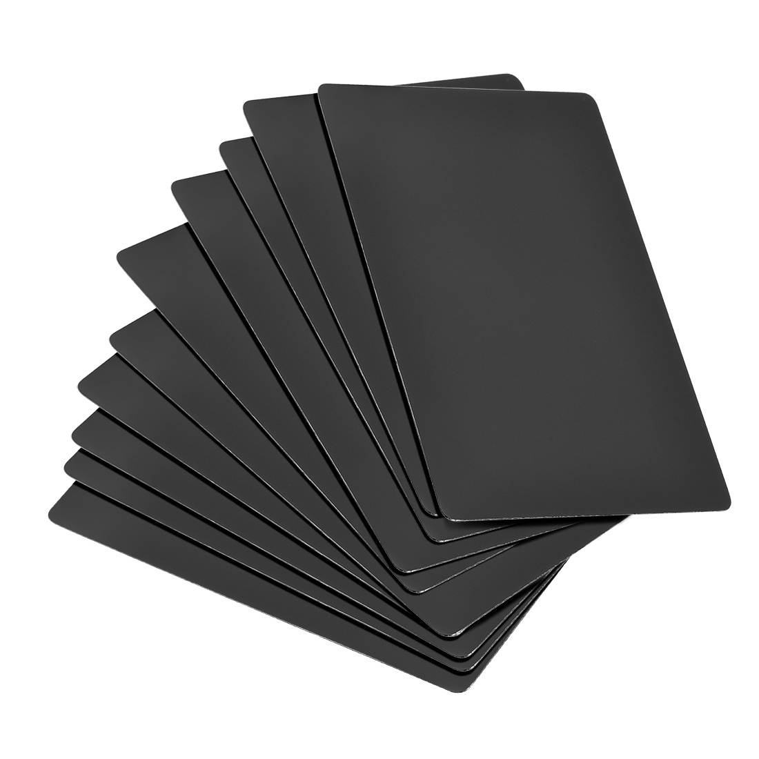 Blank Metal Business Card 100x60x0.3mm Painted Aluminum Plate for DIY Laser Printing Engraving Black 25 Pcs