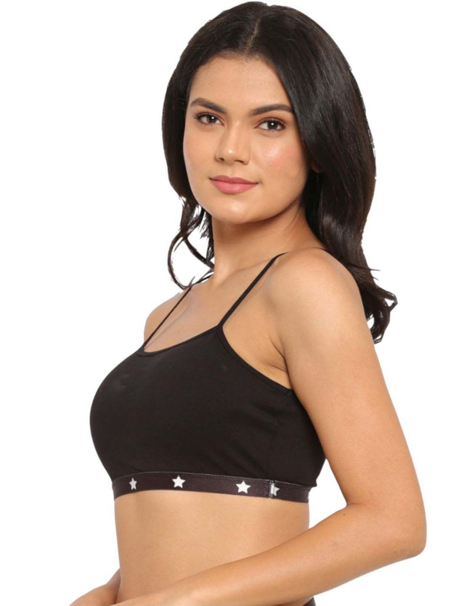 N-Gal Black & White Bralette Bras - Pack Of 2