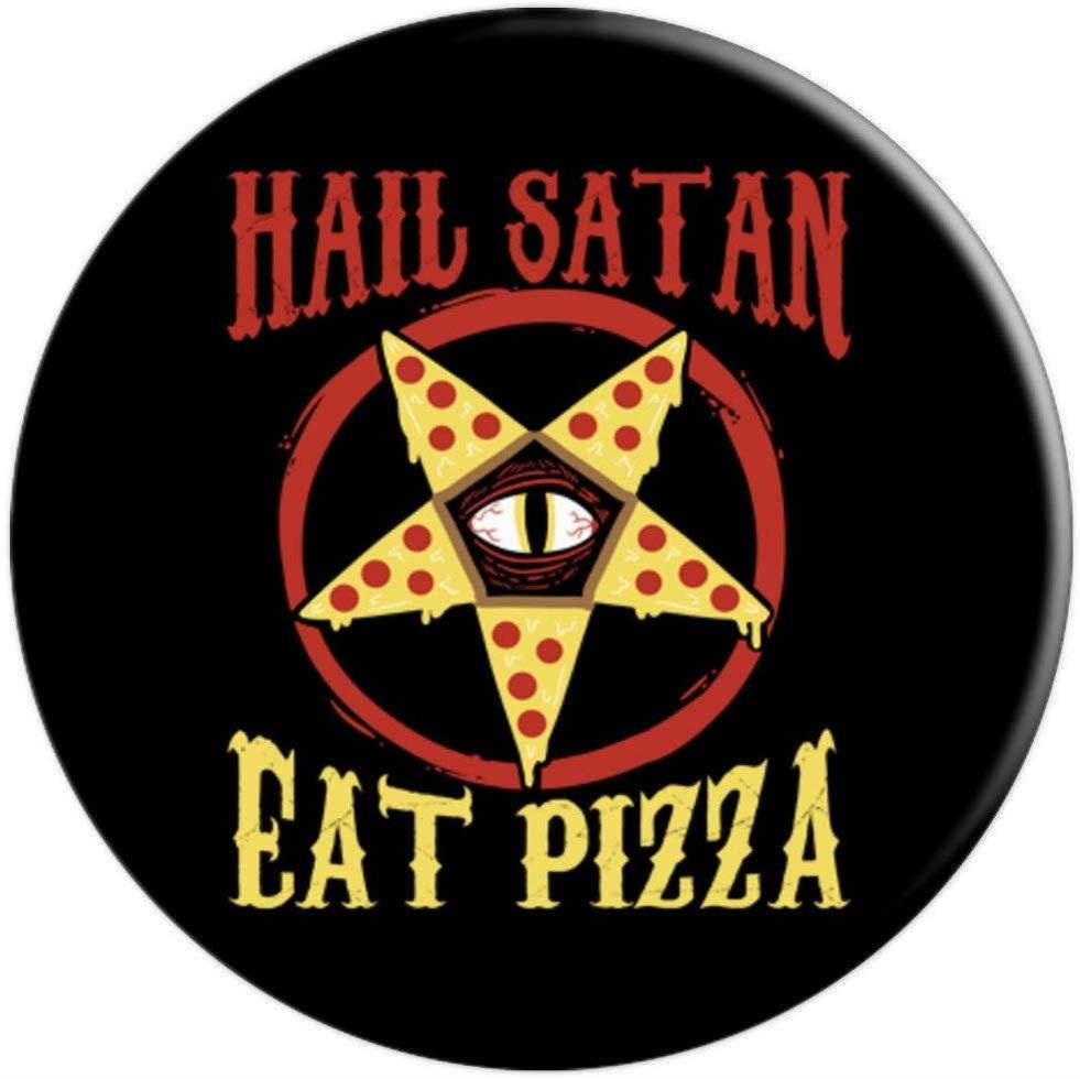 Hail Satan Eat Pizza Funny Pentacle