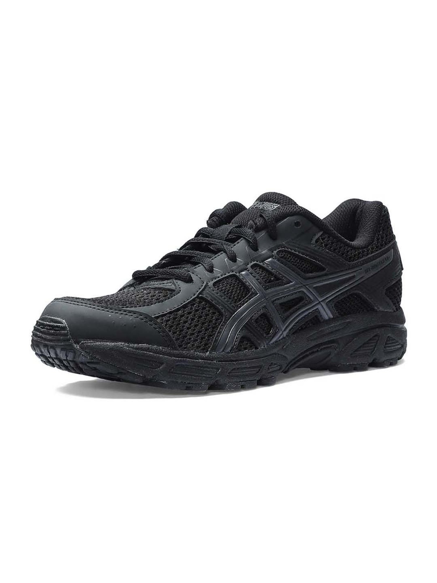 Asics Kids CONTEND 4B + Black Lace-Up Shoes