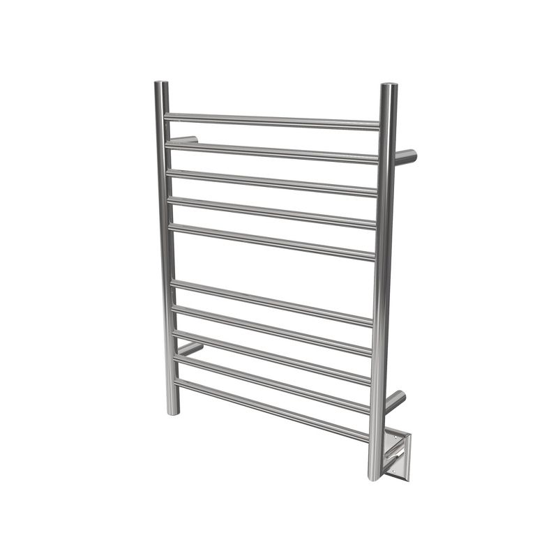 Amba Radiant Hardwired Straight 10 Bar Electric Bathroom Towel Warmer, Polished