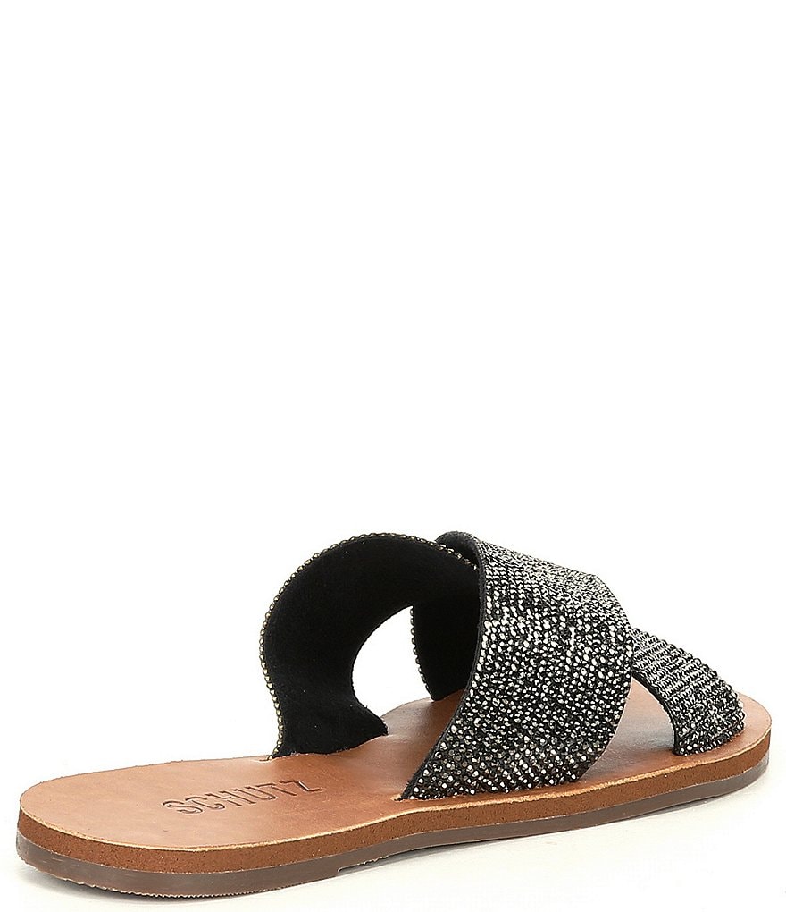 Schutz Crystalle Banded Crystal Embellished Sandals