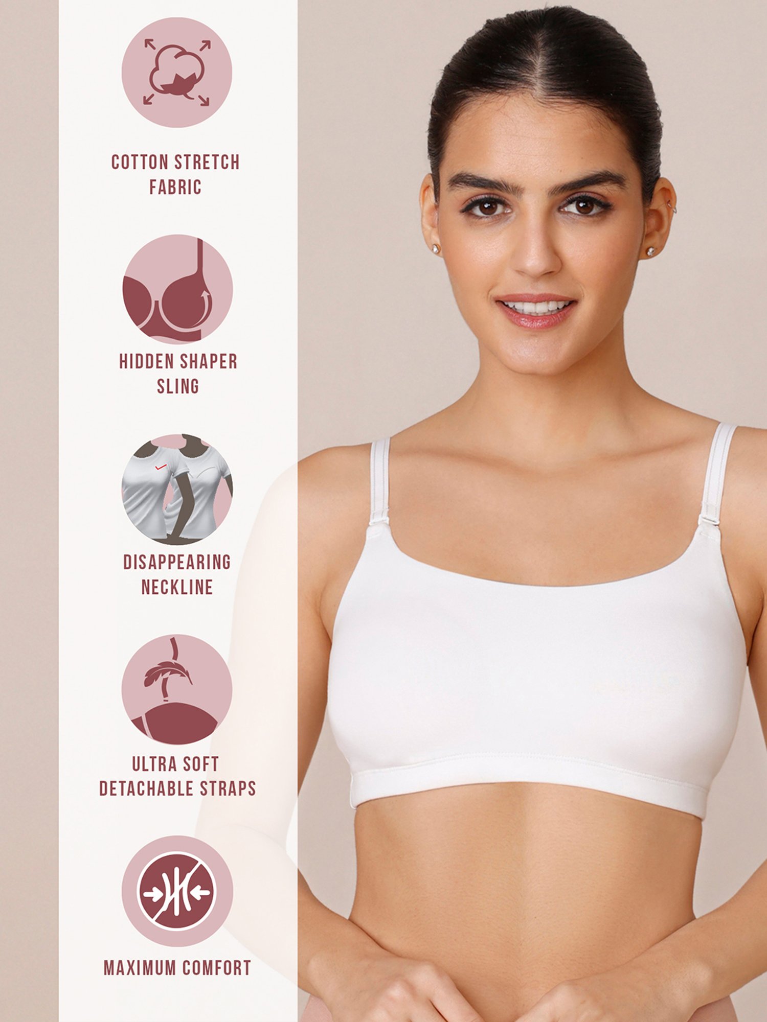 Nykd Blue Non-padded Bra