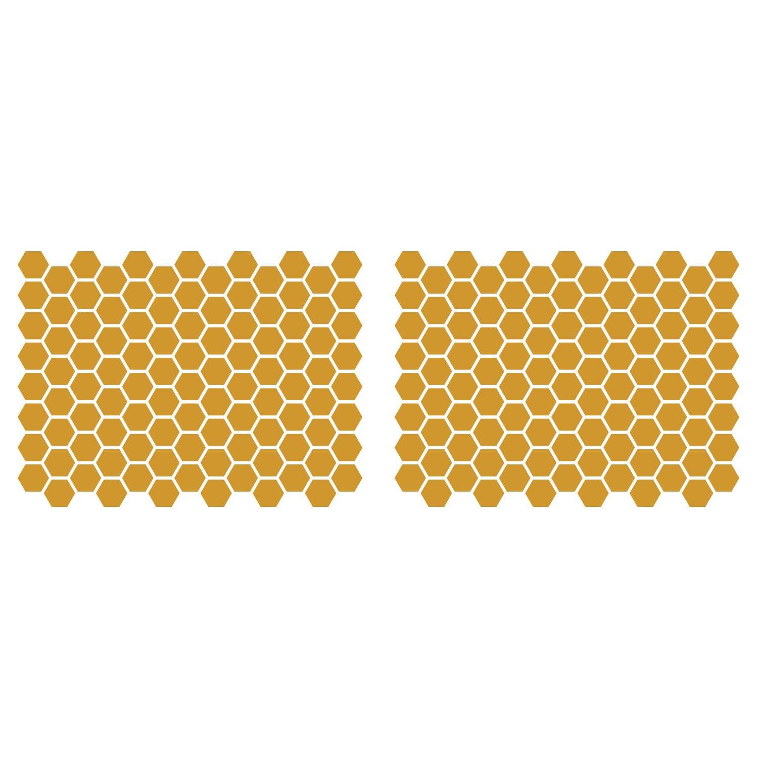 LiteMark 1 Inch Blue Hexagon Decals - Pack of 208