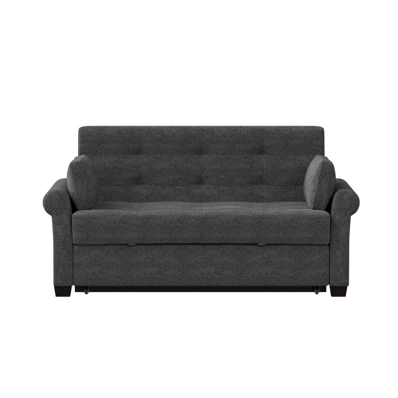 Queen Hannah Convertible Sofa Gray - Serta