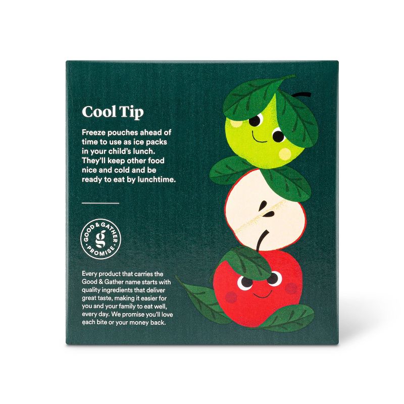 Organic Apple and Spinach Fruit and Vegetable Squeezers - 4ct - Good & Gather™