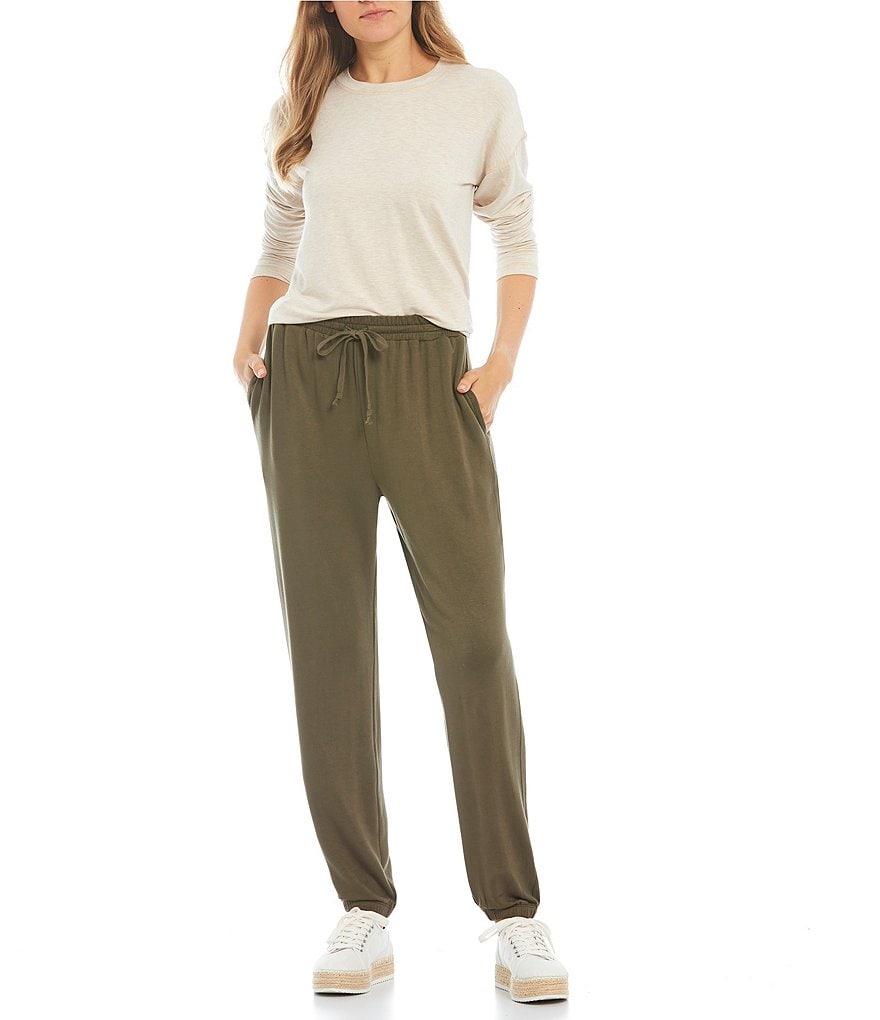 Angie High Rise Stripe Cargo Jogger Pants