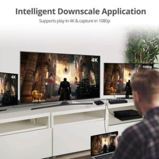 SIIG 4 Port HDMI 2.0 HDR Splitter with EDID and Downscaling CEH26C11S1