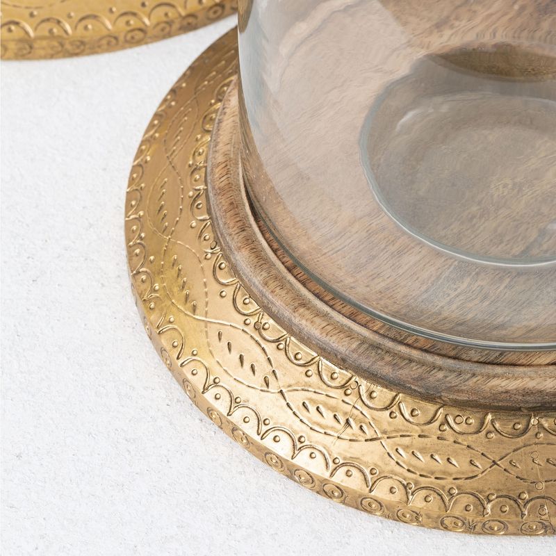 Melrose Set of 6 Rustic Black Hanging Large Tea Light Candle Holders 21"