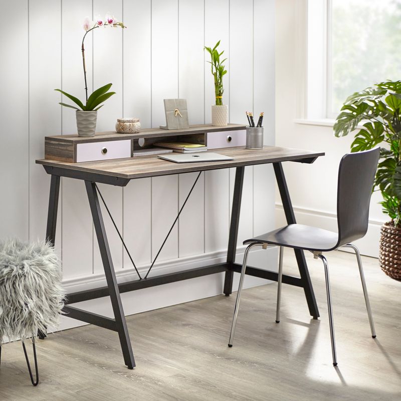 Tucker Desk Black/Driftwood - Buylateral