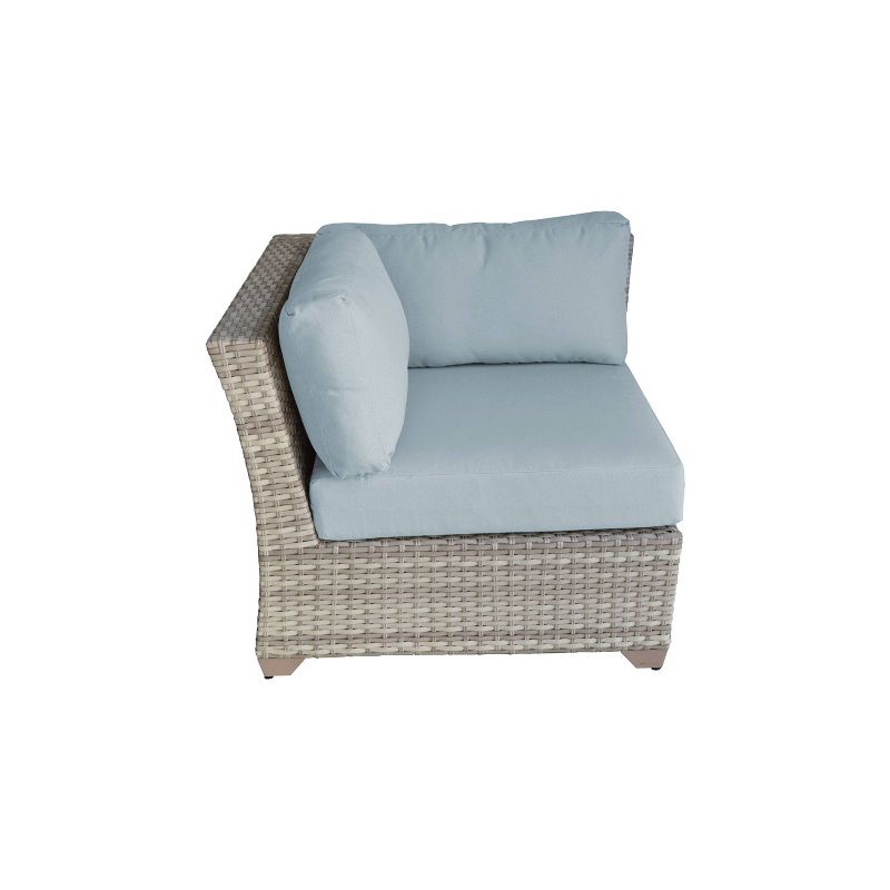 Fairmont 7pc Patio Sectional Seating Set with Cushions - Spa - TK Classics