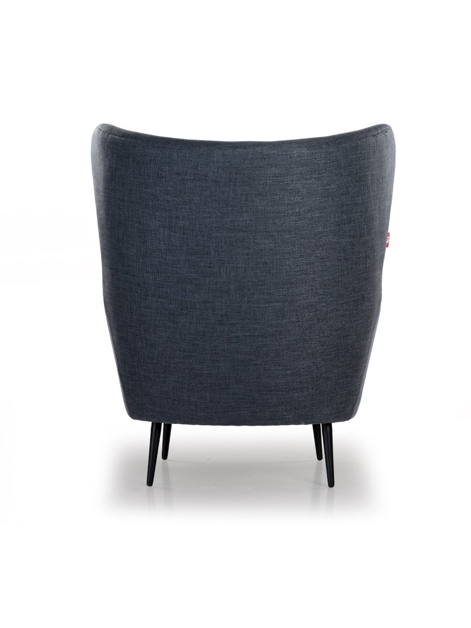 Durian Lindsey Blue & Black Fabric Lounge Chairs