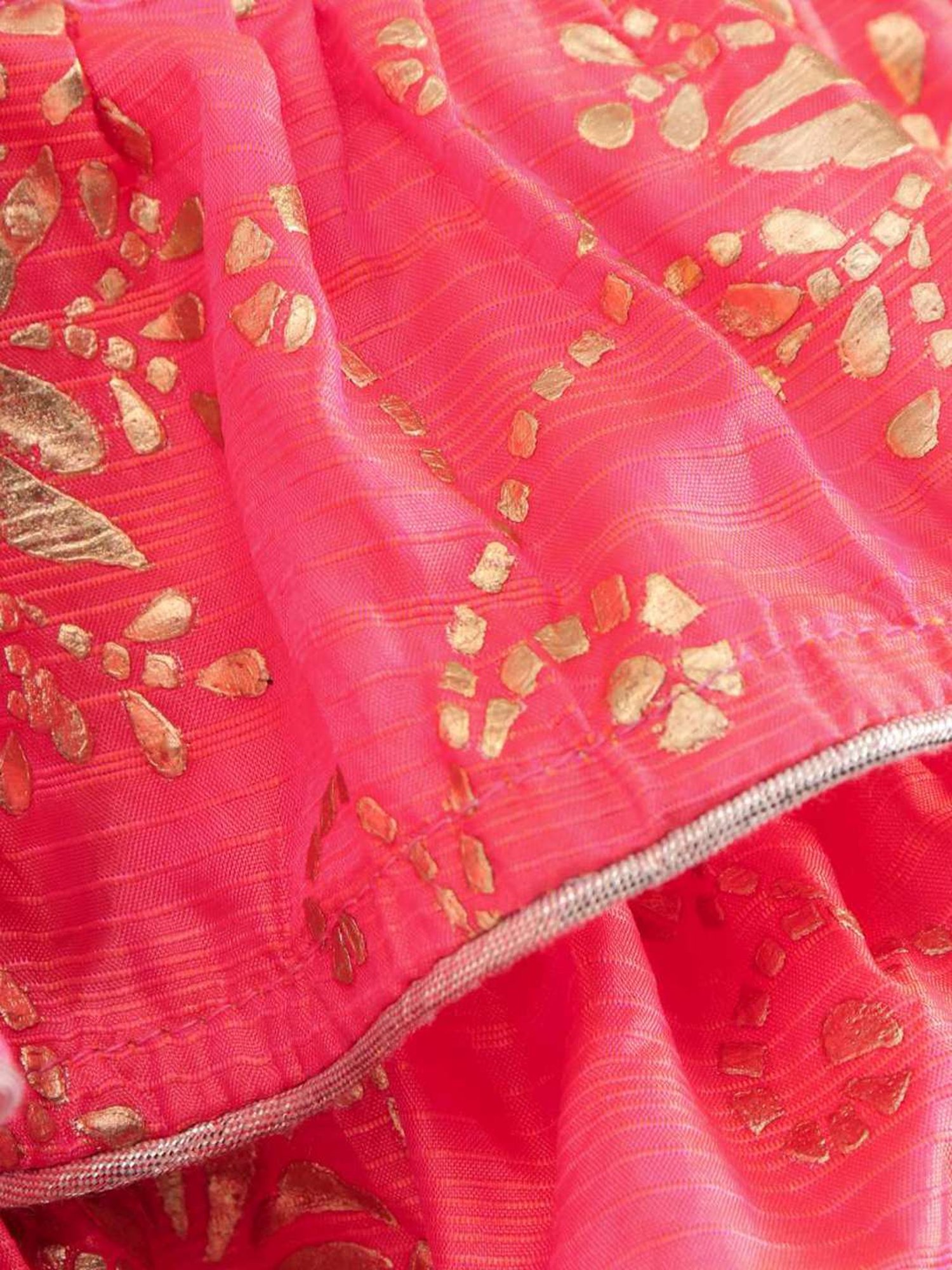 TWISHA Kids Pink & Yellow Embroidered Top Set