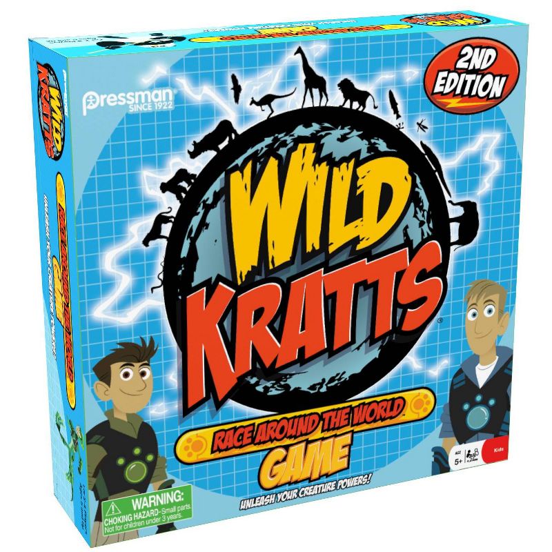 Pressman Wild Kratts Race Around the World Board Game