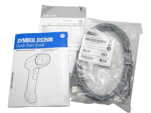 Symbol DS3508 Series barcode scanner SR USB Barcode Scanner DS3508-DP With USB Cable 1D/2D barcode; DPM mark; IUID support; image acquisition/transmission