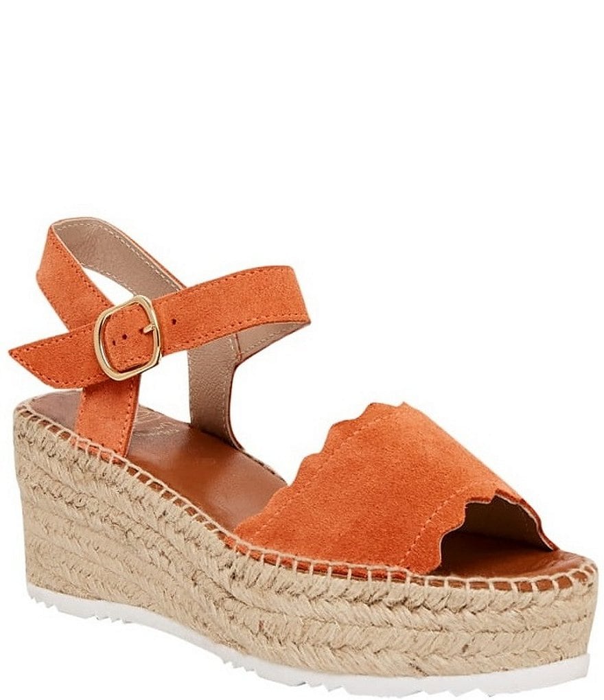 Andre Assous Cacia Suede Espadrille Wedge Sandals