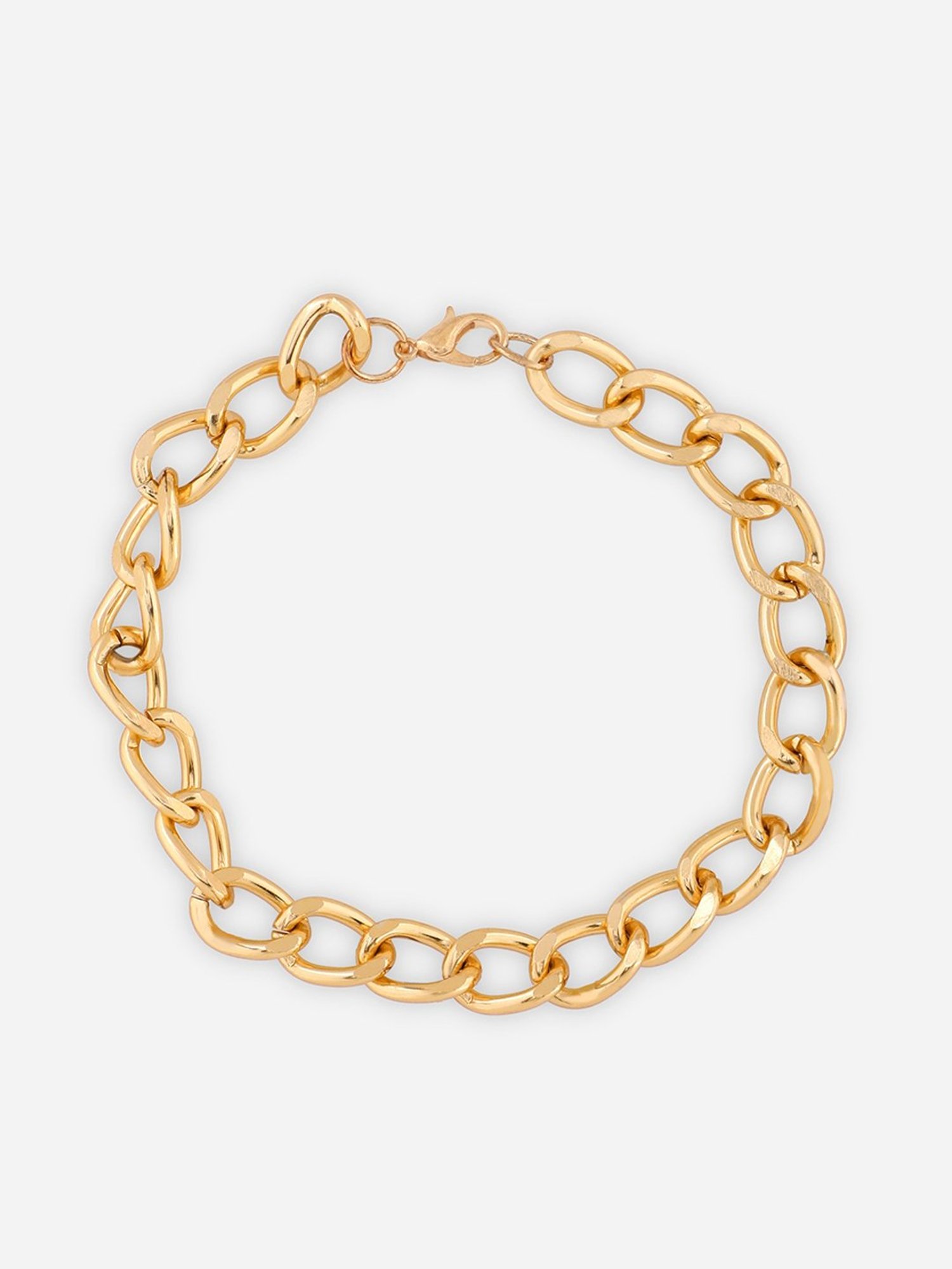 ToniQ Gold-Plated Linked Chain Bracelet for Women
