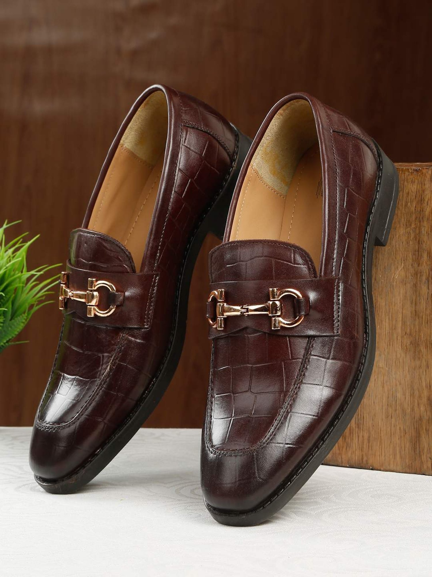 Teakwood Leathers Men's Brown Casual Loafers