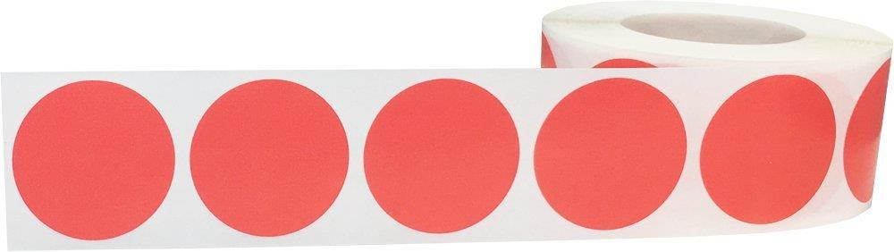 Color Coding Labels Coral Round Circle Dots for Organizing Inventory 1 inch 500 Total Adhesive Stickers