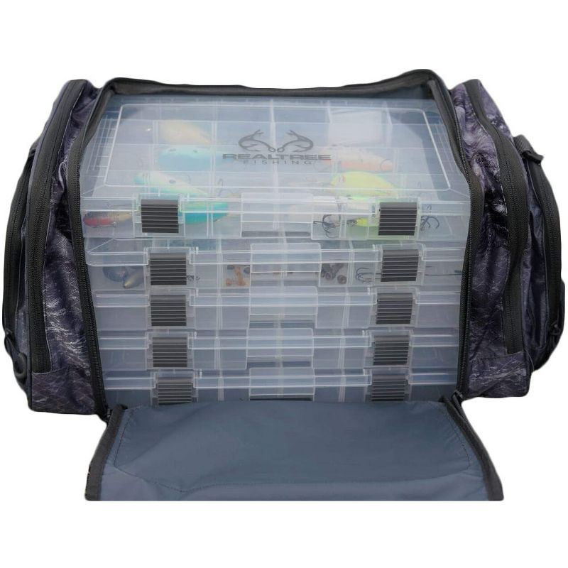 Insights Fishing Heavy Duty i4 Tackle Bag 3700 Series Outdoor Fishing Duffel Waterproof Carry Bag, Realtree Gray