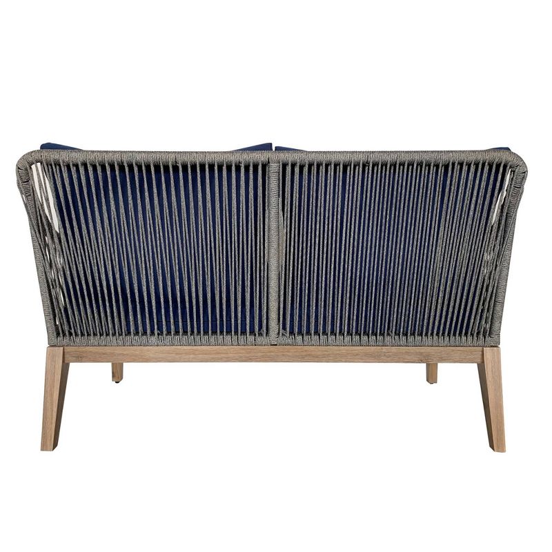 4pc Outdoor Conversation Set with Cushions - Navy - TK Classics