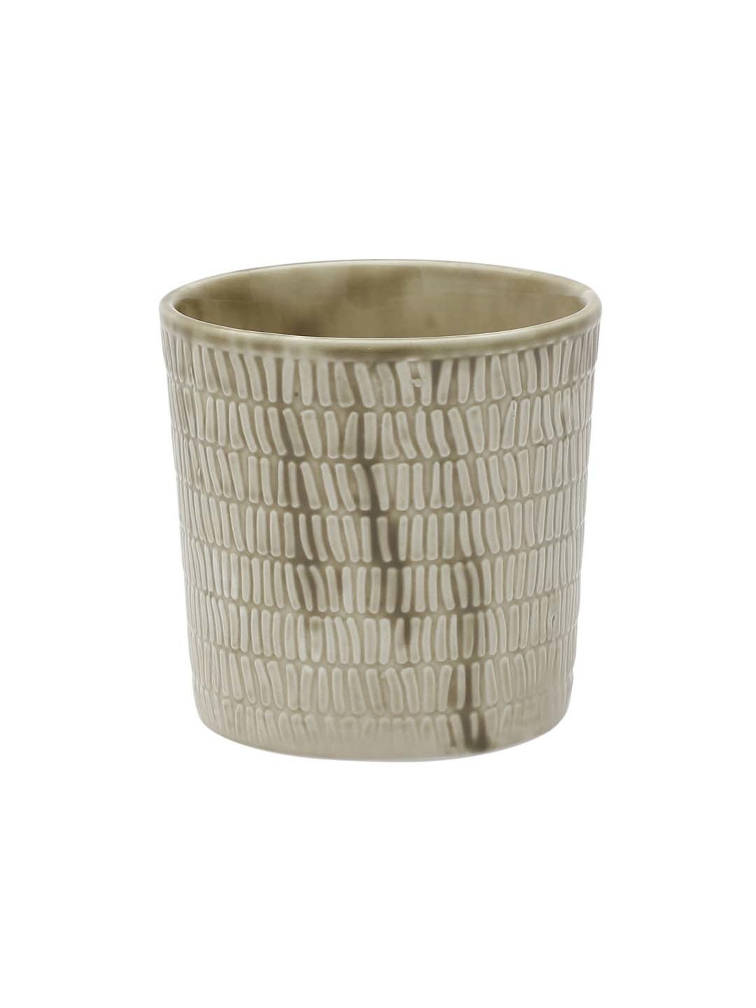 JCPL Light Brown Ceramic 9.5 cm Milk Mug (0.33 L) - Set of 2